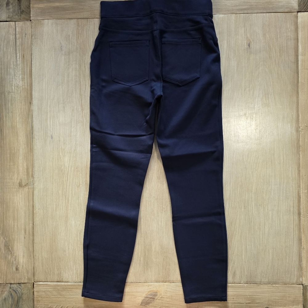 SPANX by Sara Blakely Navy Pull-On Stretch Slim Pants Size M/M - Picture 2 of 9